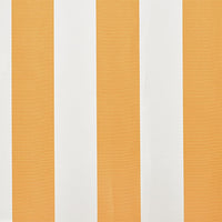 Tenda Parasole Tela Giallo e Bianco 6x3m (Telaio non Incluso) 141018