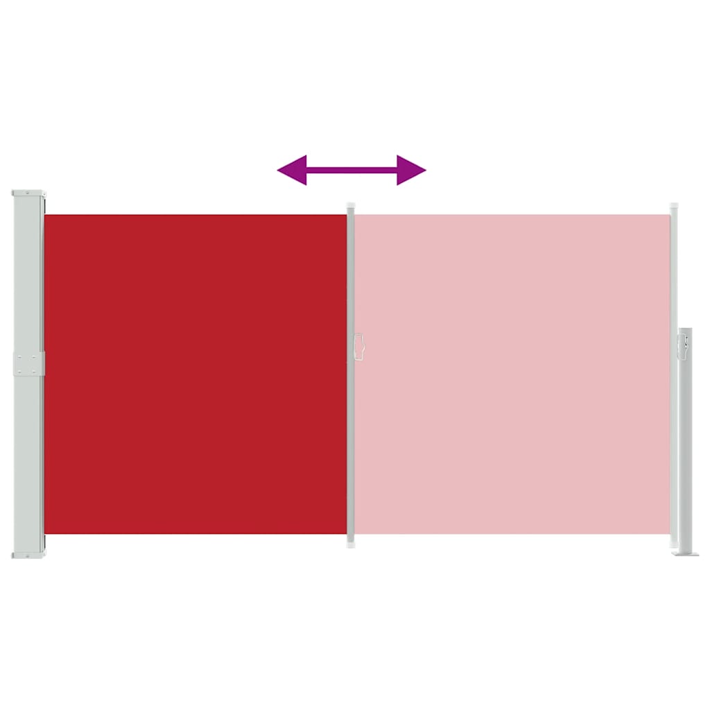Tendalino Laterale per Patio Terrazzo 160 x 300 cm Rosso 41046