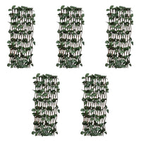 Recinto in Salice a Traliccio 5 pz Foglie Artificiali 180x90 cm 140913