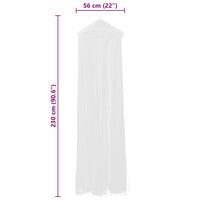 Set zanzariera per letto 56 x 325 x 230 cm 2 pezzi 50263