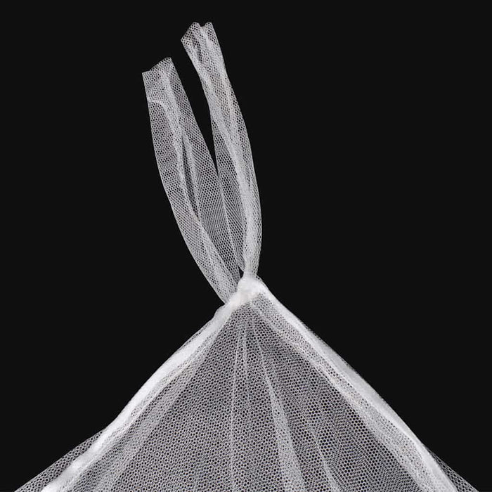 Set zanzariere quadrate per letto con aperture 2 pezzi 50264