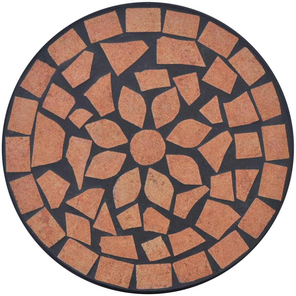 Tavolino per Piante con Mosaico Terracotta 41127