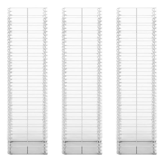 Set Gabbione 3 pz in Filo Zincato 25 x 25 x 100 cm 141045