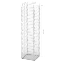 Set Gabbione 3 pz in Filo Zincato 25 x 25 x 100 cm 141045