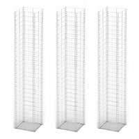 Set Gabbione 3 pz in Filo Zincato 25 x 25 x 150 cm 141046