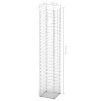 Set Gabbione 3 pz in Filo Zincato 25 x 25 x 150 cm  cod mxl 8994