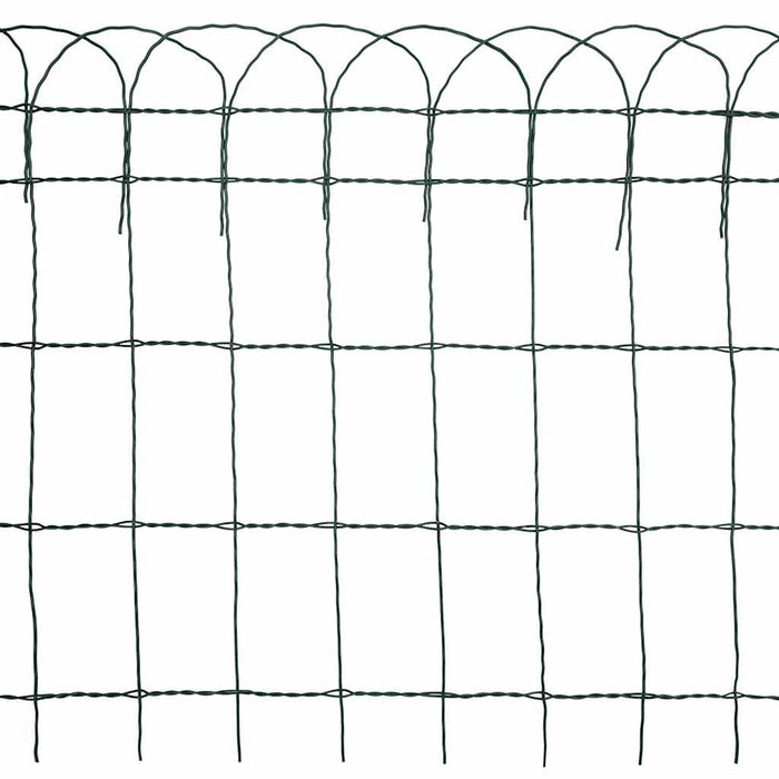 Recinzione per Giardino in Ferro Verniciato a Polvere 10x0,65 m 141073