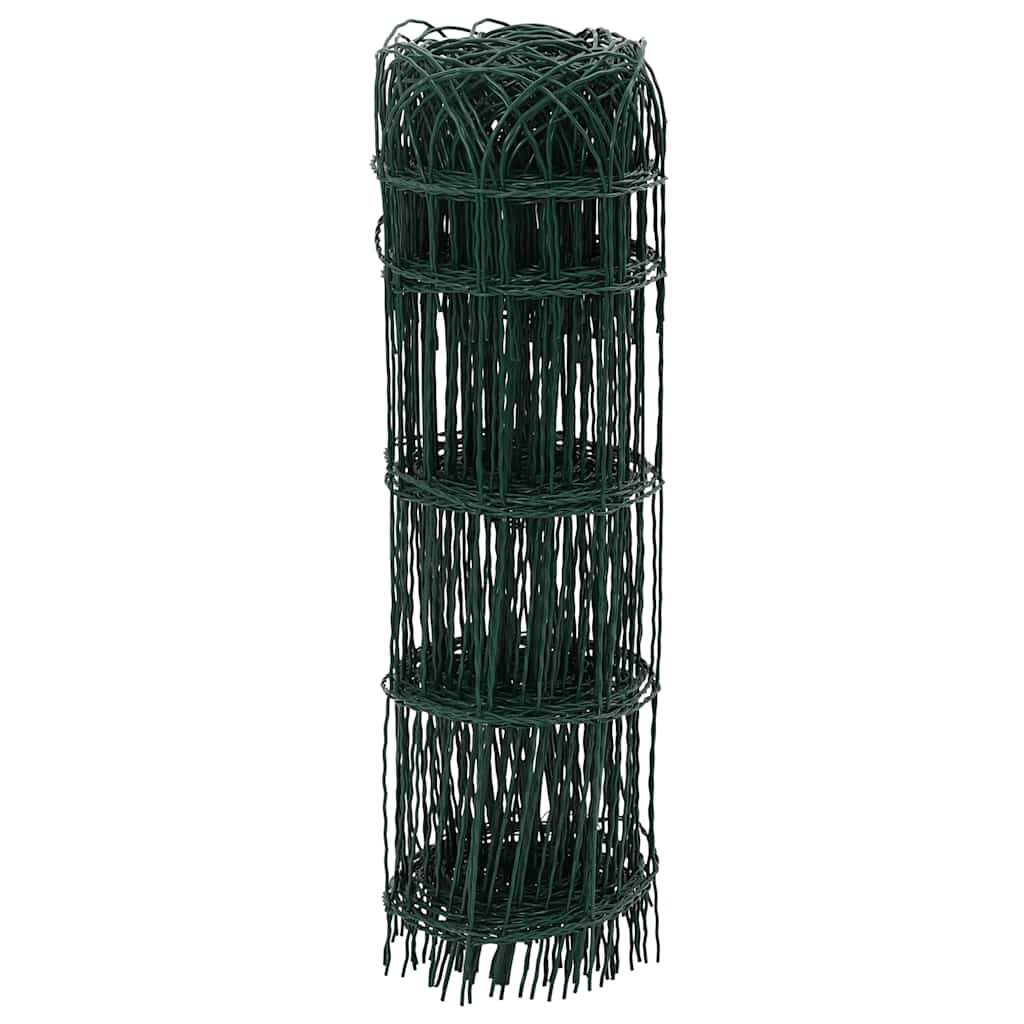 Recinzione per Giardino in Ferro Verniciato a Polvere 25x0,65 m