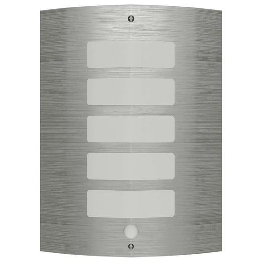 Lampada da parete in acciaio inossidabile con sensore di movimento