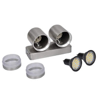 Lampada LED a Parete Acciaio Inox con Testa a Cono 41103