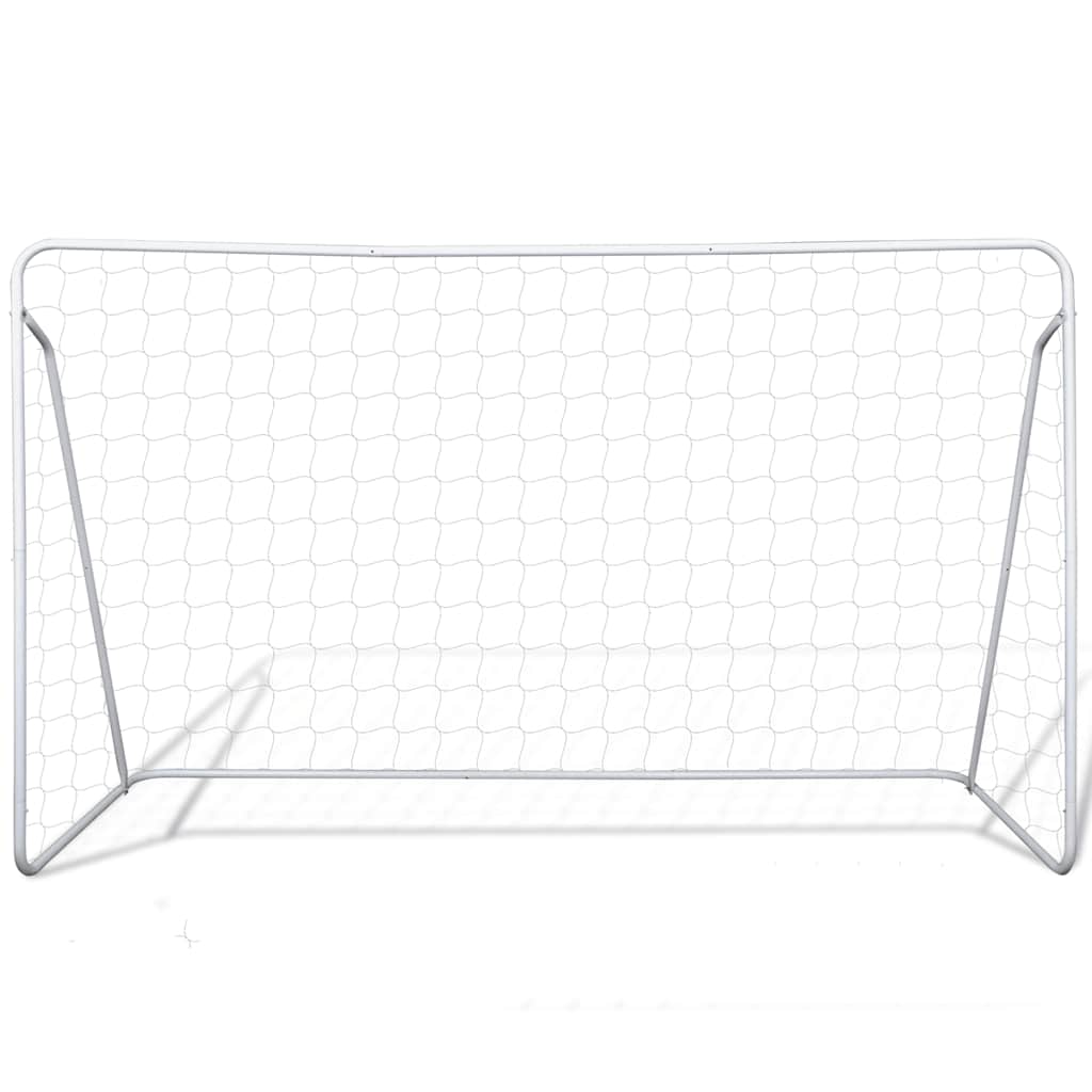 Set Porta da Calcio in Acciaio 240 x 90 x 150 cm Alta QualitÃ cod mxl 72949