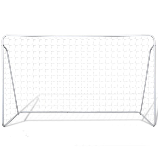 Set Porta da Calcio in Acciaio 240 x 90 x 150 cm Alta QualitÃ cod mxl 72949