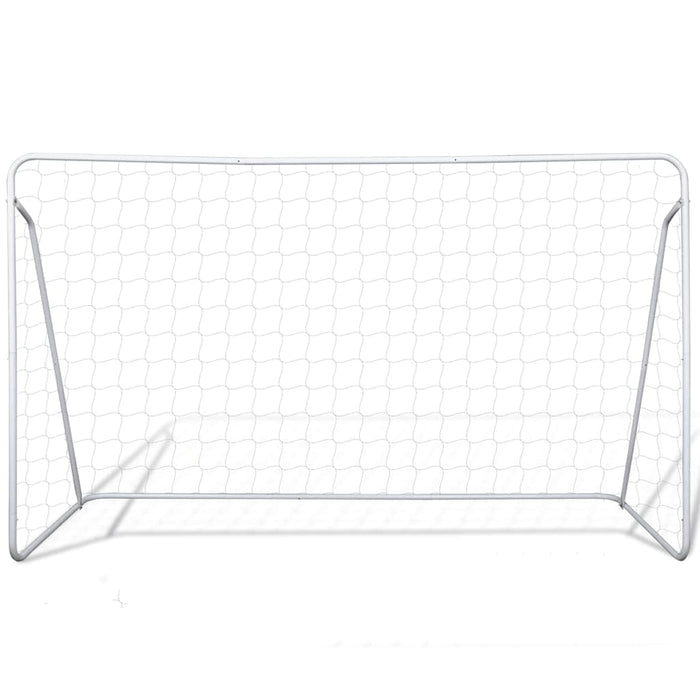 Set Porta da Calcio in Acciaio 240 x 90 x 150 cm Alta QualitÃ cod mxl 72949