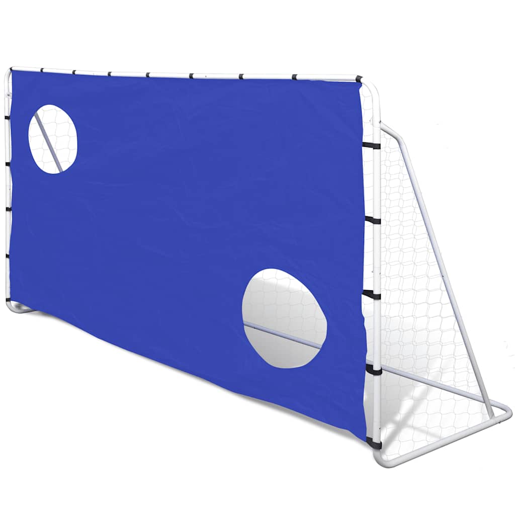 Porta da Calcio e Telone con Buchi per Allenamento 240x92x150cm 90573