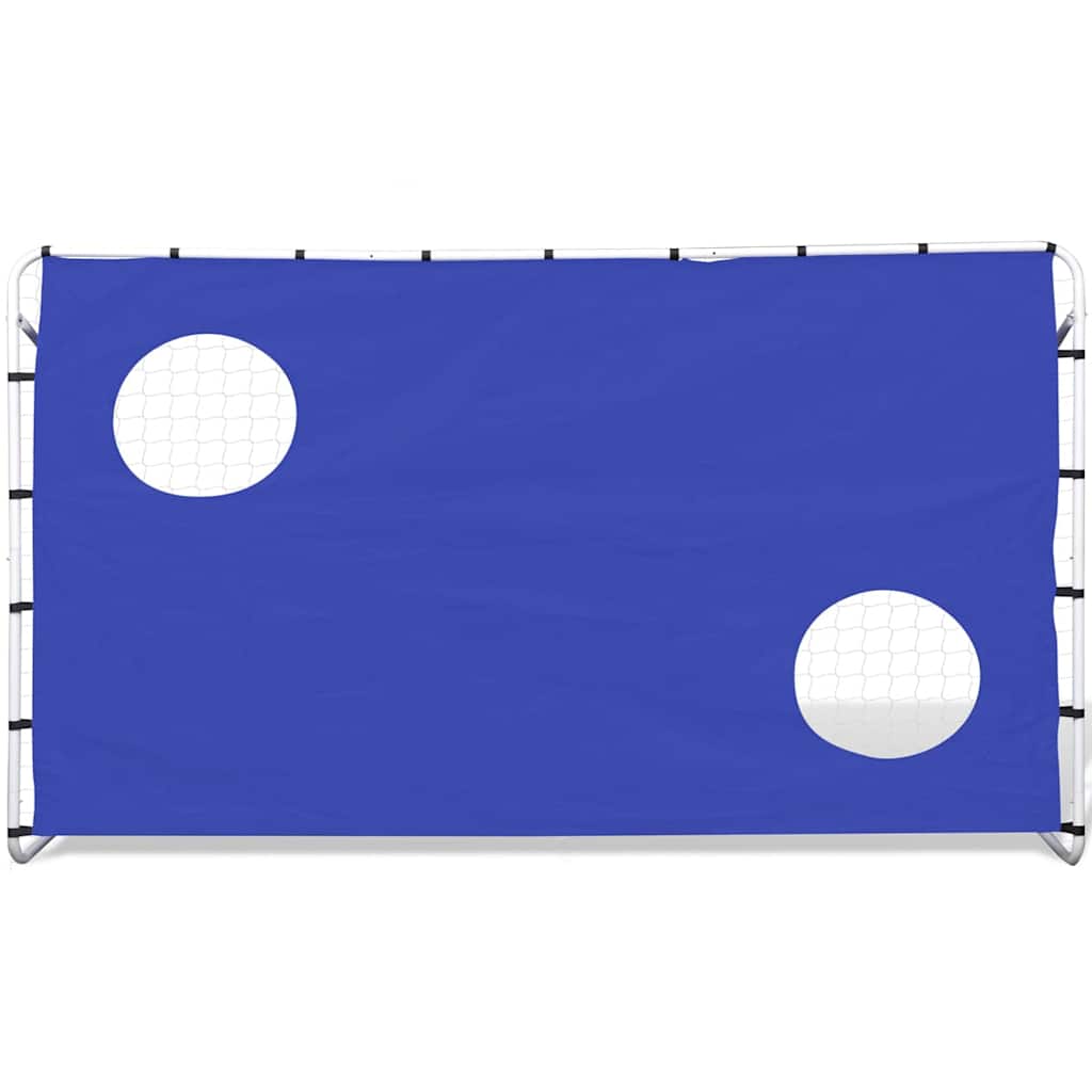 Porta da Calcio e Telone con Buchi per Allenamento 240x92x150cm 90573