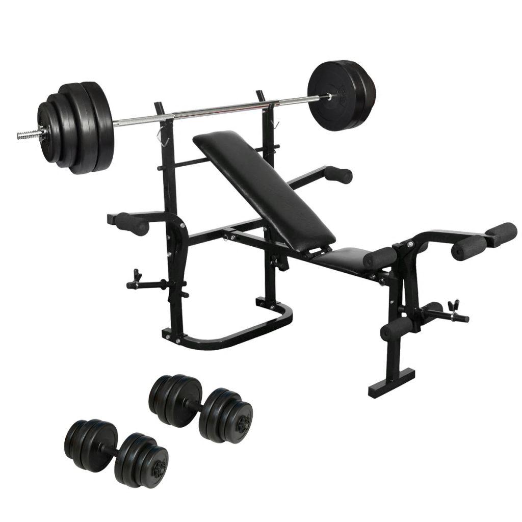 Set panca pesi con manubri 30 kg sport fitness 02_0000036