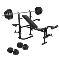 Set panca pesi con manubri 30 kg sport fitness 02_0000036