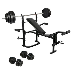 Set panca pesi con manubri 30 kg sport fitness 02_0000036