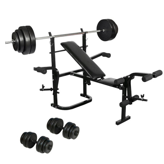 Set panca pesi con manubri 30 kg sport fitness 02_0000036
