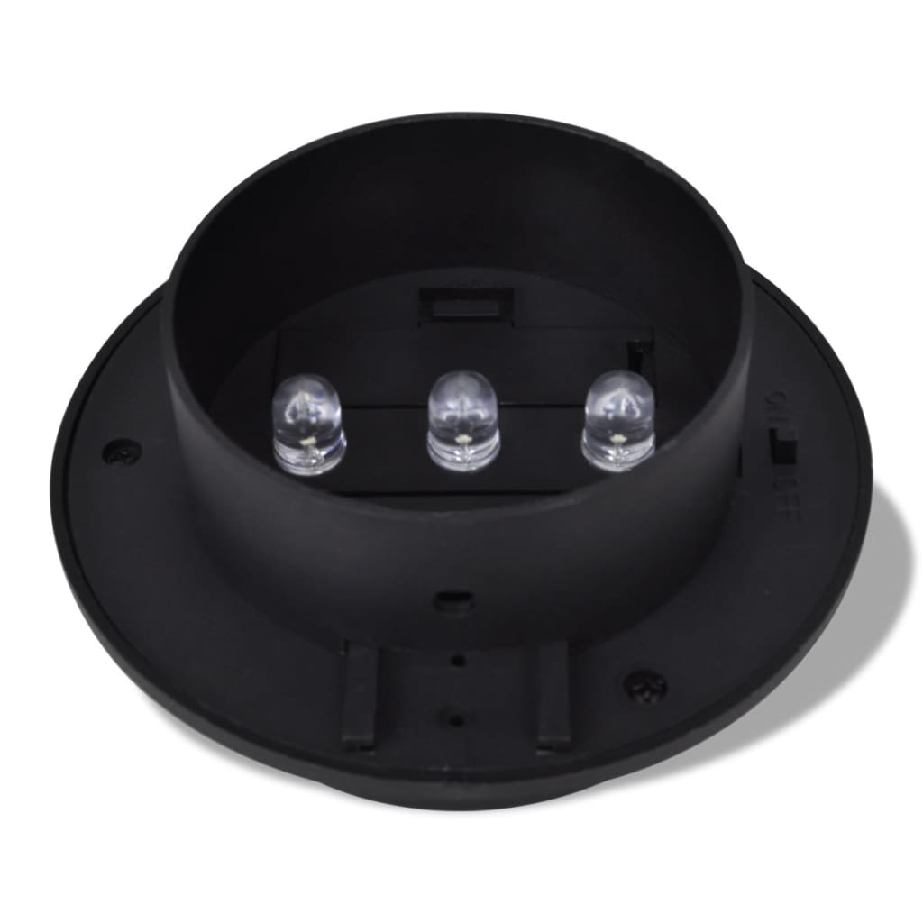 Lampade Solari 6 pz Luci per Recinzioni Nere  cod mxl 58787