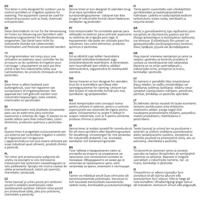 Timer Irrigazione Elettronico Automatico da Giardino 2 Prese 41193