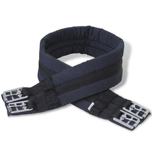 Set Sella Equitazione 16" in Pelle Naturale Nera 14 cm 5-in-1 90643