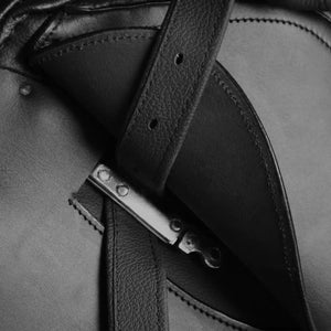 Set Sella Equitazione 16" in Pelle Naturale Nera 14 cm 5-in-1 90643