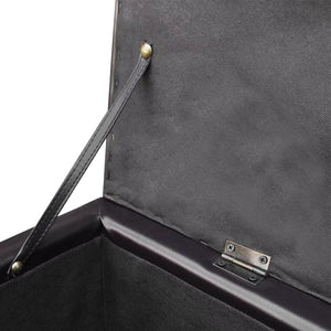 Panca pouf sgabello panca portaoggetti in legno marrone 3002030