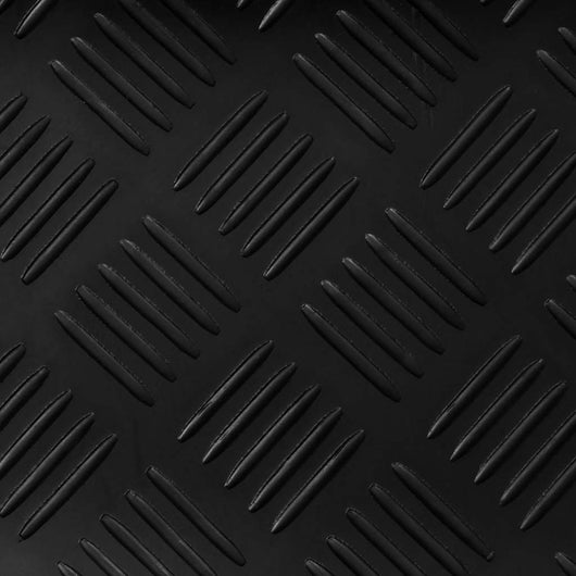 Tappetino Antiscivolo in Gomma 2 x 1 m a Lamiere a Scacchiera 141168