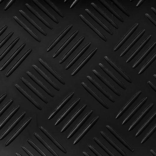 Tappetino Antiscivolo in Gomma 5 x 1 m a Lamiere a Scacchiera 141169