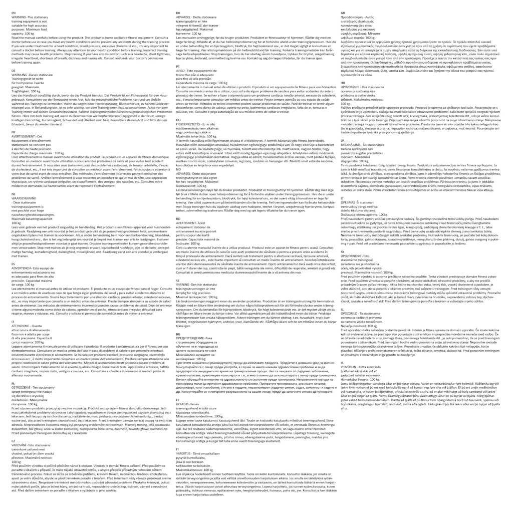 Mini Cyclette Fitness con Volano in Plastica Argento 90627