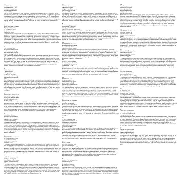 Mini Cyclette Fitness con Volano in Plastica Argento 90627