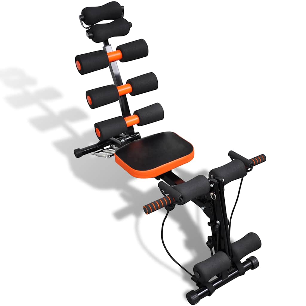 Tonificatore per Pancia a Forma di L Manuale Nero, arancione 90630