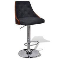 Sgabelli da Bar 2 pz in Legno Piegato e Tessuto 241056