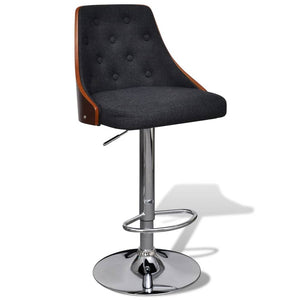 Sgabelli da Bar 2 pz in Legno Piegato e Tessuto 241056