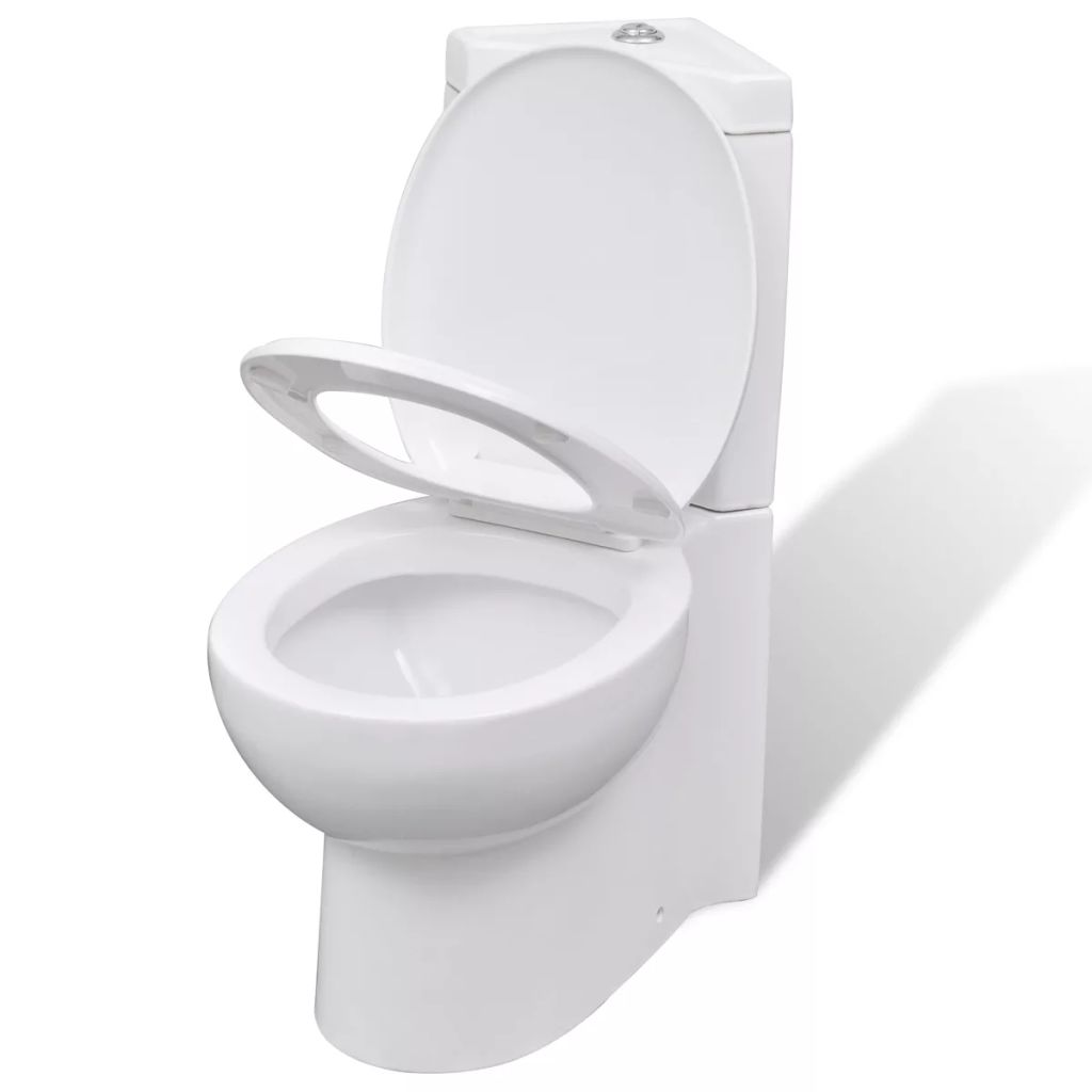 WC ad angolo in ceramica vaso wc bianco copriwater 02_0003559