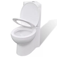 WC ad angolo in ceramica vaso wc bianco copriwater 02_0003559