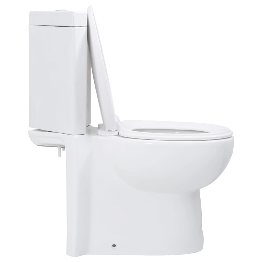Vaso WC in Ceramica da Bagno ad Angolo Bianco 141133