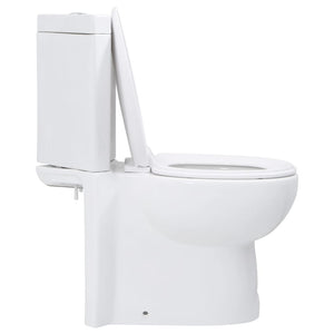 Vaso WC in Ceramica da Bagno ad Angolo Bianco 141133