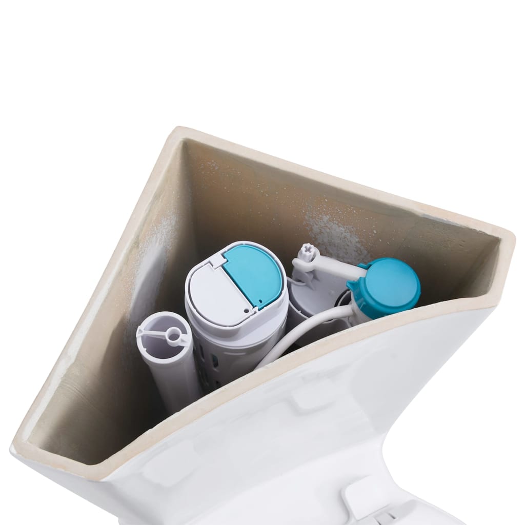 Vaso WC in Ceramica da Bagno ad Angolo Bianco 141133