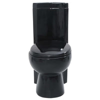 Vaso WC in Ceramica da Bagno ad Angolo Nero