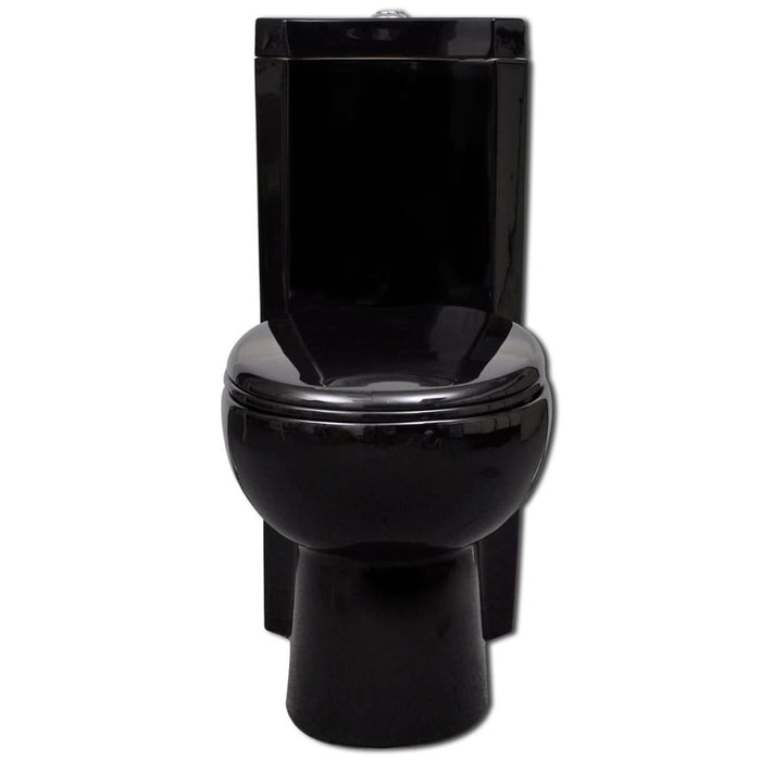 WC ad angolo in ceramica vaso wc nero sedile wc 02_0003589