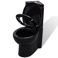 WC ad angolo in ceramica vaso wc nero sedile wc 02_0003589