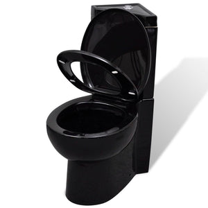 WC ad angolo in ceramica vaso wc nero sedile wc 02_0003589
