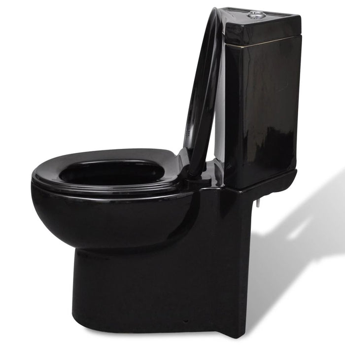 WC ad angolo in ceramica vaso wc nero sedile wc 02_0003589