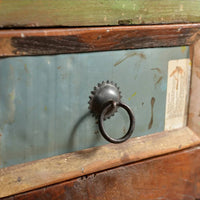 Armadietto in Legno di Recupero con 4 Cassetti 241136