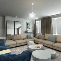 Lampadario Sospeso 26 x 70 cm 241118