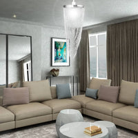 Lampadario Sospeso 22 x 58 cm 241120