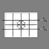 Grate di Sicurezza per Finestre 69 x 114 cm