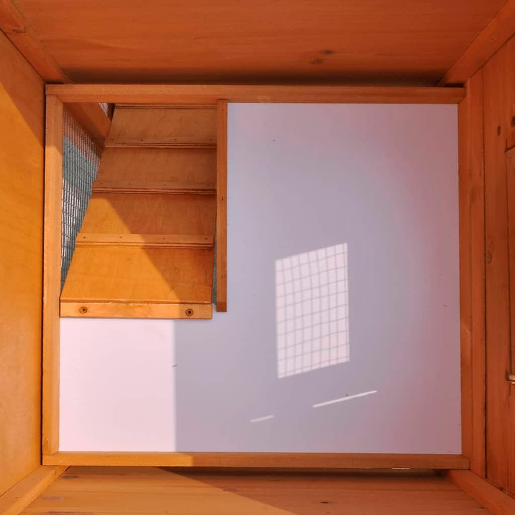 Gabbia da esterno grande 142 x 50 x 101 cm in legno marrone 02_0000602